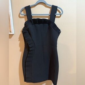The Kooples Black “Romantic Crepe” Mini Dress – Size 4 (L/XL)